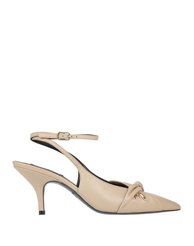 Patrizia Pepe Woman Pumps Beige Size 8 Leather