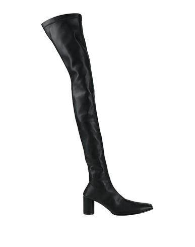 Mm6 Maison Margiela Woman Boot Black Size 8 Textile Fibers