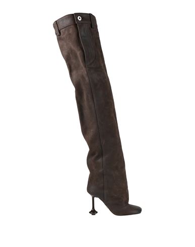 Loewe Woman Boot Dark Brown Size 7 Leather