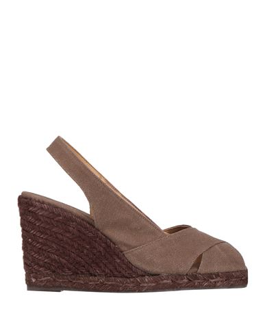 Castaã±er Castañer Woman Espadrilles Chocolate Brown Size 9 Textile Fibers In Brown