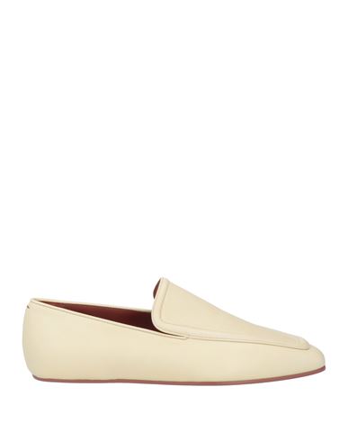 Charles Philip Milano Woman Loafers Beige Size 8 Leather In Sand