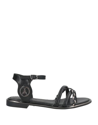 Patrizia Pepe Woman Sandals Black Size 5 Calfskin In Black
