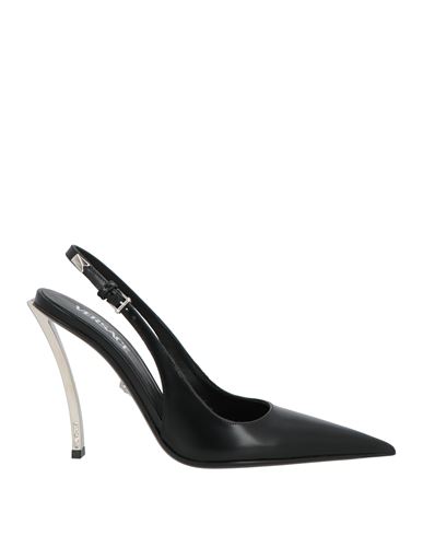 Versace Pin Point 115mm Slingback Pumps In Black