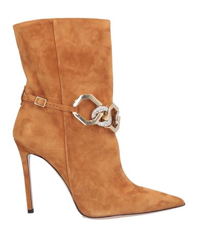 Gedebe Woman Ankle Boots Tan Size 7 Leather In Brown