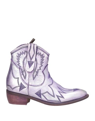 Zoe Woman Ankle Boots Lilac Size 7 Leather