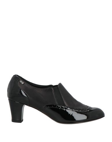 Valleverde Woman Loafers Black Size 10 Leather In Black