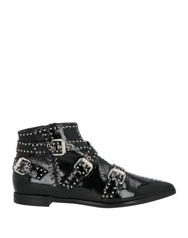 Janet & Janet Woman Ankle Boots Black Size 11 Leather In Black