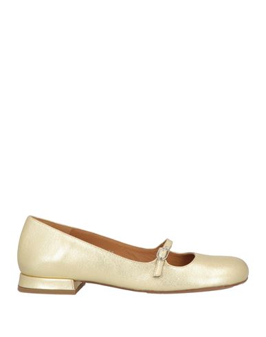 Audley Woman Ballet Flats Platinum Size 7 Leather In Gray
