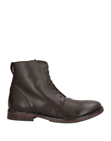 Moma Man Ankle Boots Dark Brown Size 9 Calfskin In Brown
