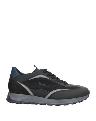 Harmont & Blaine Woman Sneakers Black Size 10 Leather, Textile Fibers