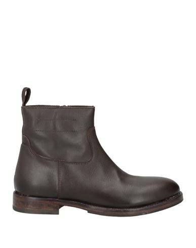 Moma Woman Ankle Boots Dark Brown Size 8 Calfskin In Brown