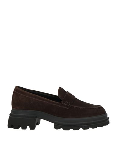 Hogan Refined Leather Shoes With Chunky Sole In Brown