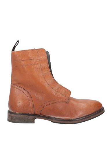 Moma Woman Ankle Boots Tan Size 8 Leather In Brown