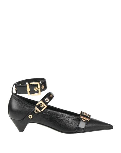 Lella Baldi Woman Pumps Black Size 7 Leather In Black