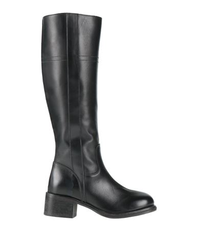 Moma Woman Boot Black Size 8 Calfskin In Black