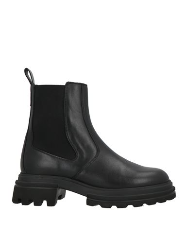 Hogan Woman Ankle Boots Black Size 7 Leather In Black