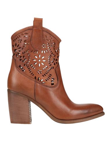 Zoe Woman Ankle Boots Tan Size 8 Leather