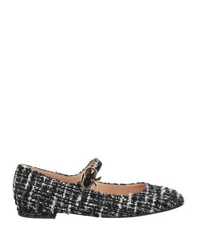 Gianvito Rossi Woman Ballet Flats Black Size 7.5 Textile Fibers
