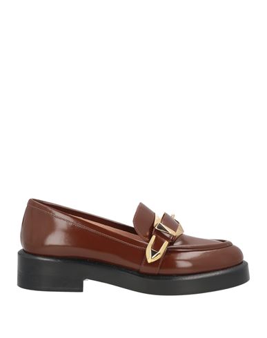 Alberta Ferretti Woman Loafers Brown Size 7.5 Leather