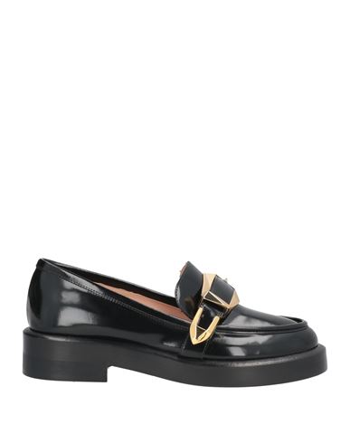 Alberta Ferretti Woman Loafers Black Size 6 Leather