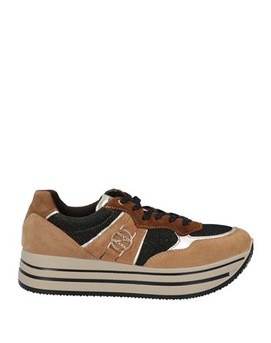 Igi & Co Woman Sneakers Camel Size 11 Textile Fibers