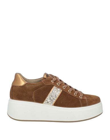 Igi & Co Woman Sneakers Camel Size 8 Leather