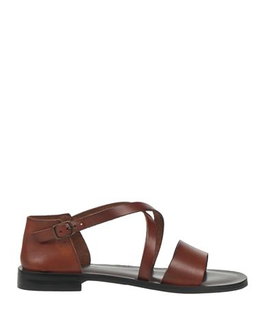 The Sandals Factory Woman Sandals Brown Size 6 Leather