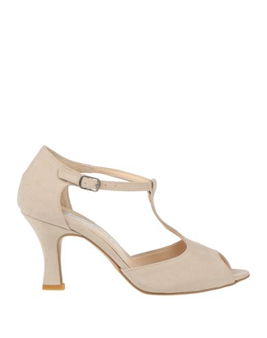 Ottocento Mary Moda Woman Pumps Beige Size 7 Textile Fibers