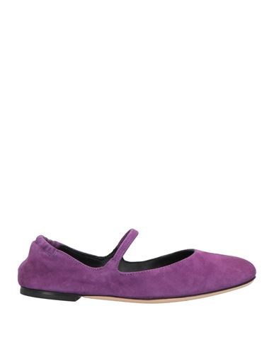 Agl Attilio Giusti Leombruni Agl Woman Ballet Flats Purple Size 11 Leather In Purple