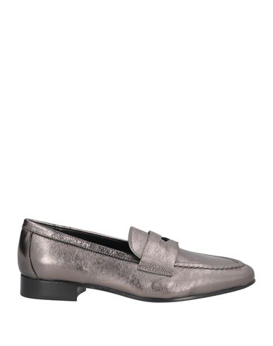 Agl Attilio Giusti Leombruni Agl Woman Loafers Grey Size 7.5 Leather