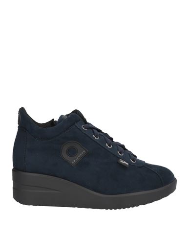 Agile By Rucoline Woman Sneakers Blue Size 8 Textile Fibers