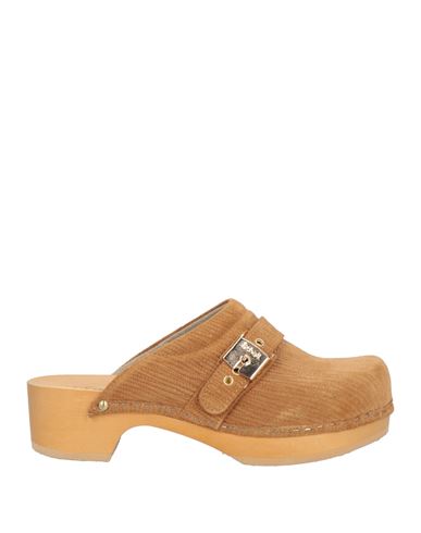 Scholl Woman Mules & Clogs Camel Size 8 Leather