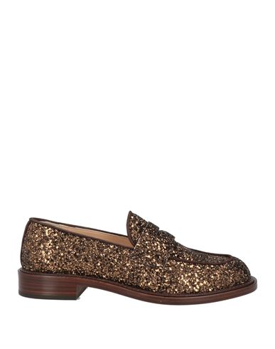 Agl Attilio Giusti Leombruni Agl Woman Loafers Bronze Size 8 Leather