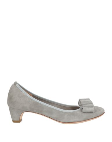 Daniele Ancarani Woman Pumps Grey Size 6 Leather