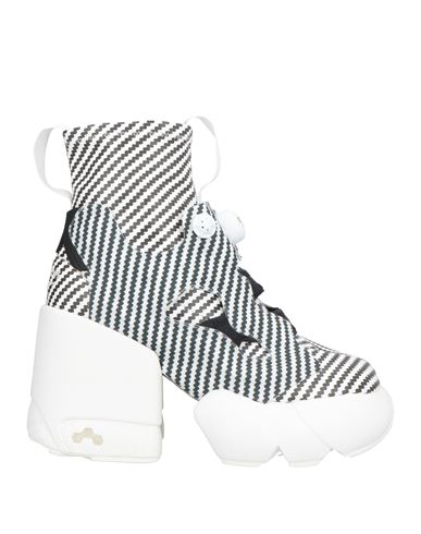 Maison Margiela X Reebok Woman Ankle Boots White Size 7.5 Textile Fibers
