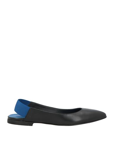 Mary Woman Ballet Flats Black Size 6 Leather In Black
