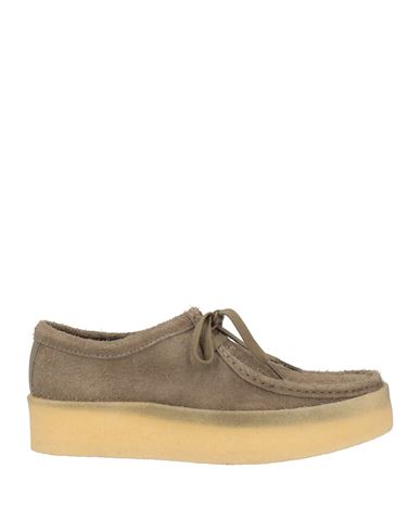 Clarks Woman Lace-up Shoes Light Brown Size 9 Leather In Sand