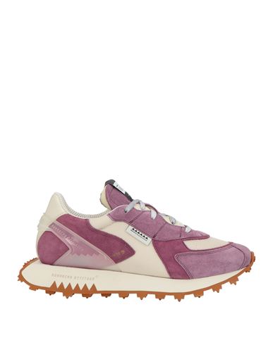 Run Of Woman Sneakers Mauve Size 8 Leather, Textile Fibers