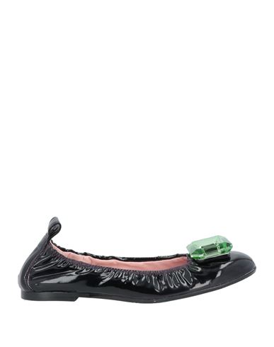 Ras Woman Ballet Flats Dark Purple Size 8 Textile Fibers