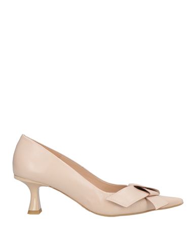 Zinda Woman Pumps Blush Size 8 Leather In Neutral