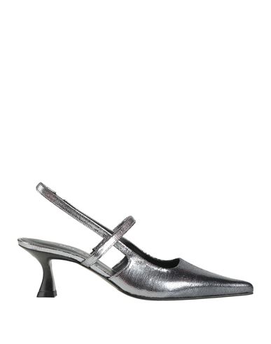 Zinda Woman Pumps Gunmetal Size 7 Textile Fibers