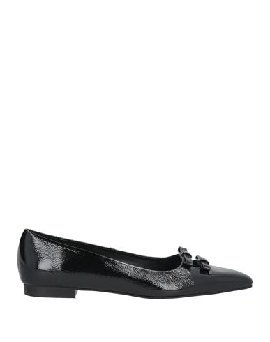Zinda Woman Ballet Flats Black Size 8 Leather