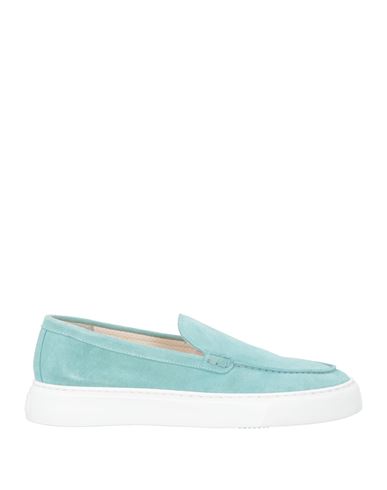 Doucal's Woman Loafers Turquoise Size 7 Leather In Multi