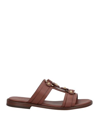 Doucal's Woman Sandals Brown Size 8 Leather In Brown