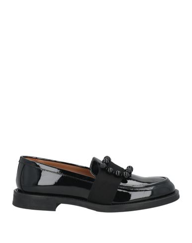 Frau Woman Loafers Black Size 6 Leather In Black