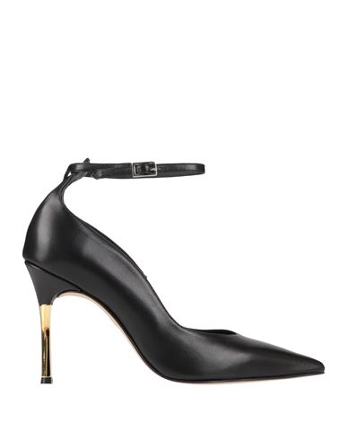 Andrea Pinto Woman Pumps Black Size 11 Leather In Black