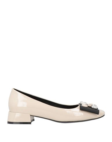 Luciano Barachini Woman Ballet Flats Beige Size 8 Leather In Sand