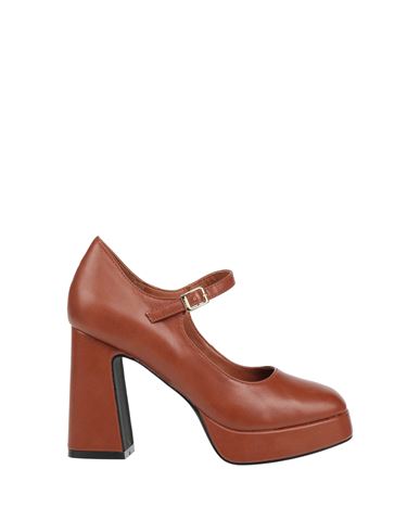 Gold & Gold Woman Pumps Camel Size 8 Leather In Sand