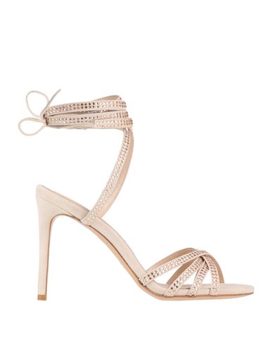 Franco Colli Woman Sandals Cream Size 10 Leather In White