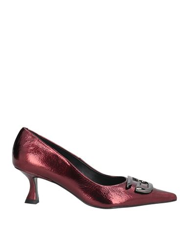 Zinda Woman Pumps Burgundy Size 8 Leather